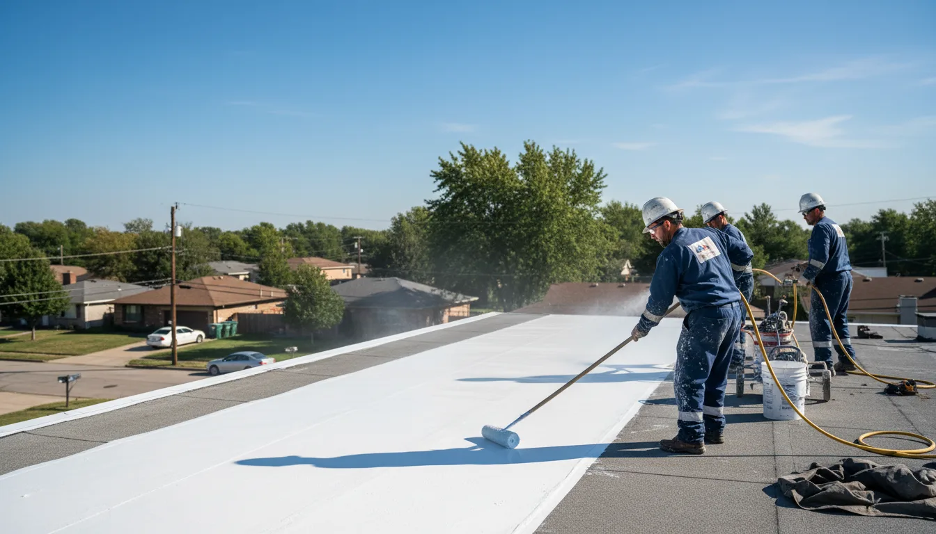 Commercial roof coating in Alderson, WV near me
